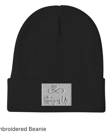 Story of Us embroidered logo beanie